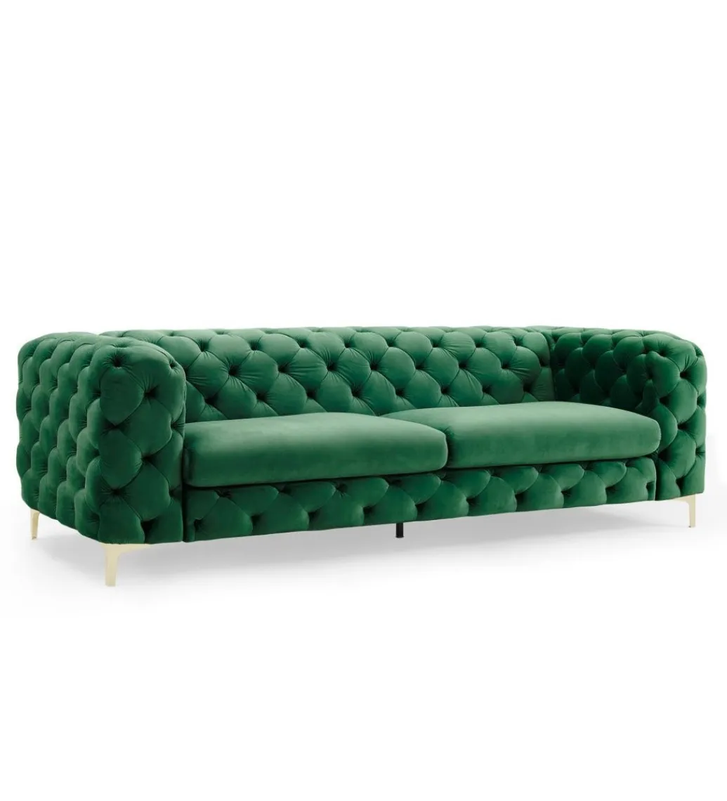 Sofa SOFIJA 240 cm szmaragdowa zieleń*Invicta Interior Best