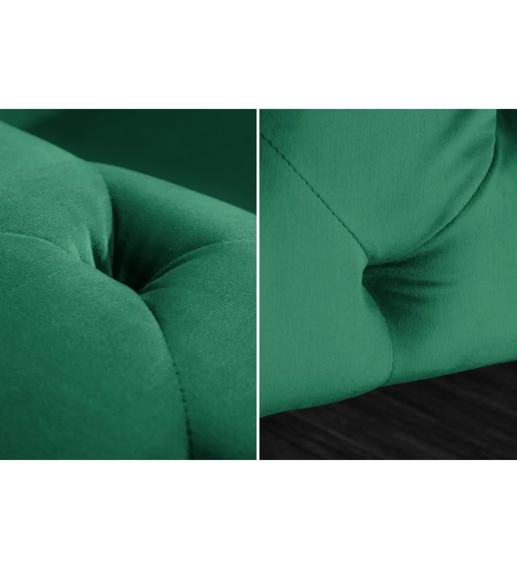 Sofa SOFIJA 240 cm szmaragdowa zieleń*Invicta Interior Best