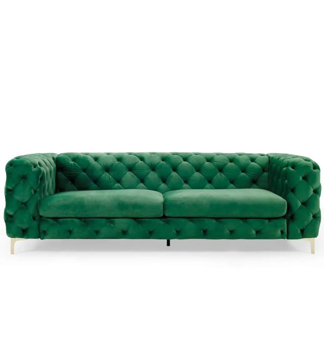 Sofa SOFIJA 240 cm szmaragdowa zieleń*Invicta Interior Best