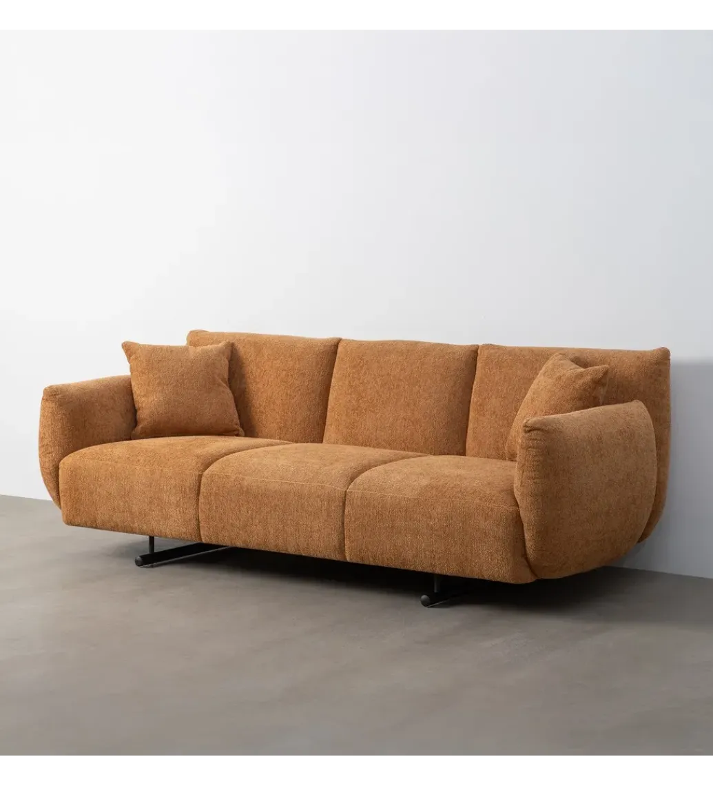 Sofa trzyosobowa MEFO 210 cm terakota*DENZO Discount