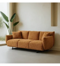 Sofa trzyosobowa MEFO 210 cm terakota*DENZO Discount