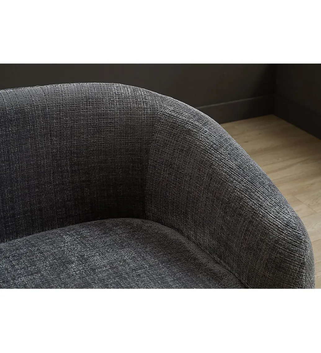 Sofa VOQUE 200 cm chenille szara*Invicta Interior Clearance
