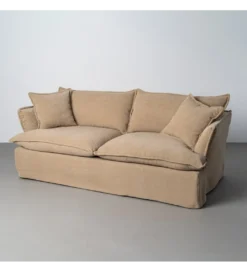 Sofa ZAPLASO 221 cm beżowa*Zona-Design Clearance