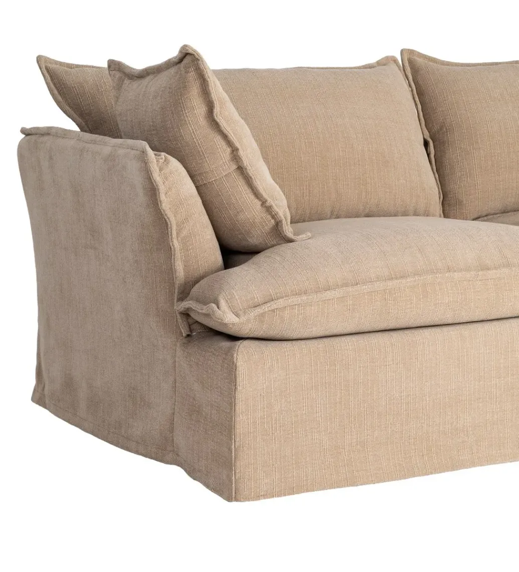 Sofa ZAPLASO 221 cm beżowa*Zona-Design Clearance