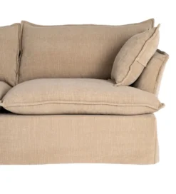 Sofa ZAPLASO 221 cm beżowa*Zona-Design Clearance