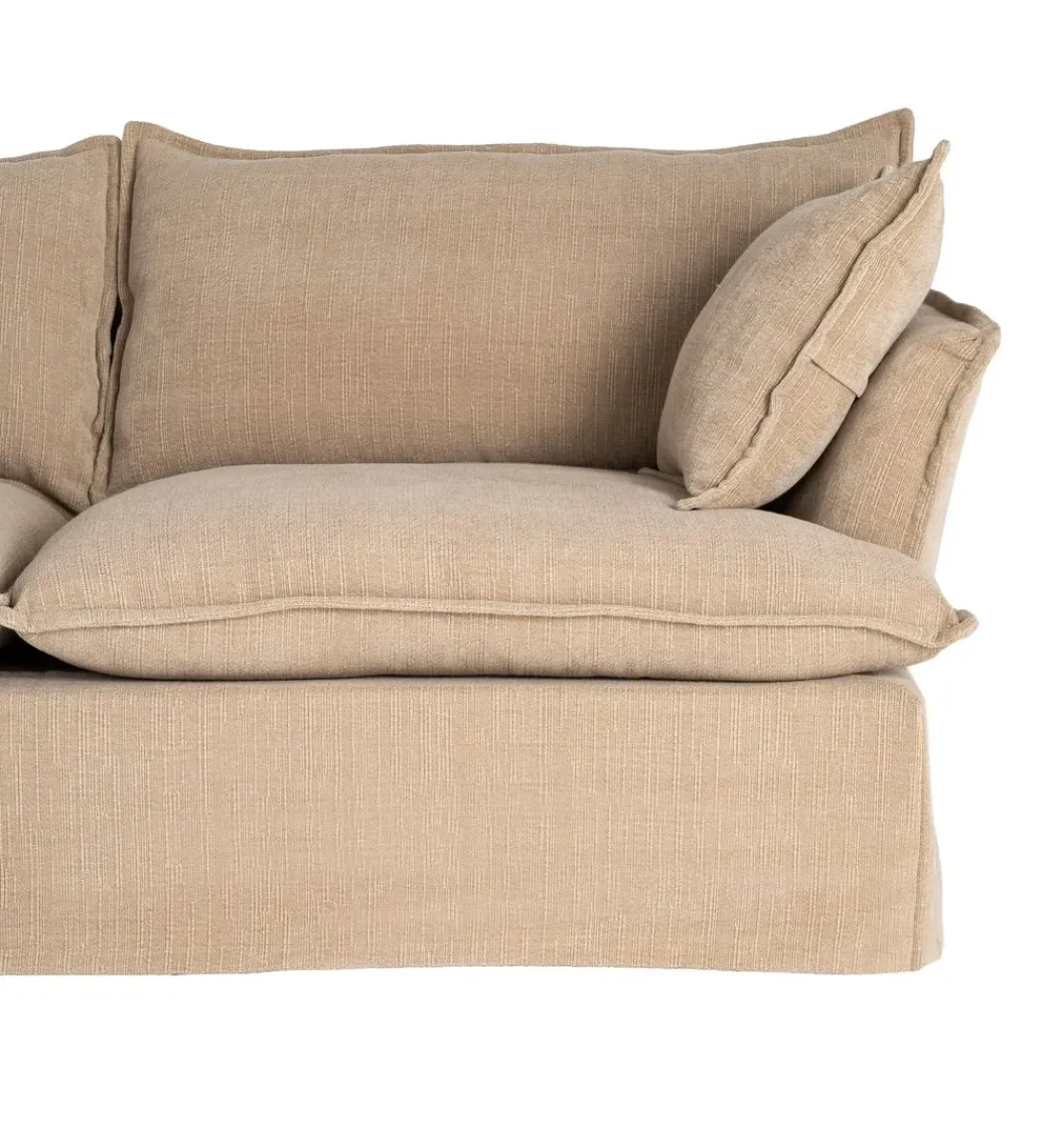 Sofa ZAPLASO 221 cm beżowa*Zona-Design Clearance