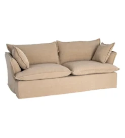 Sofa ZAPLASO 221 cm beżowa*Zona-Design Clearance