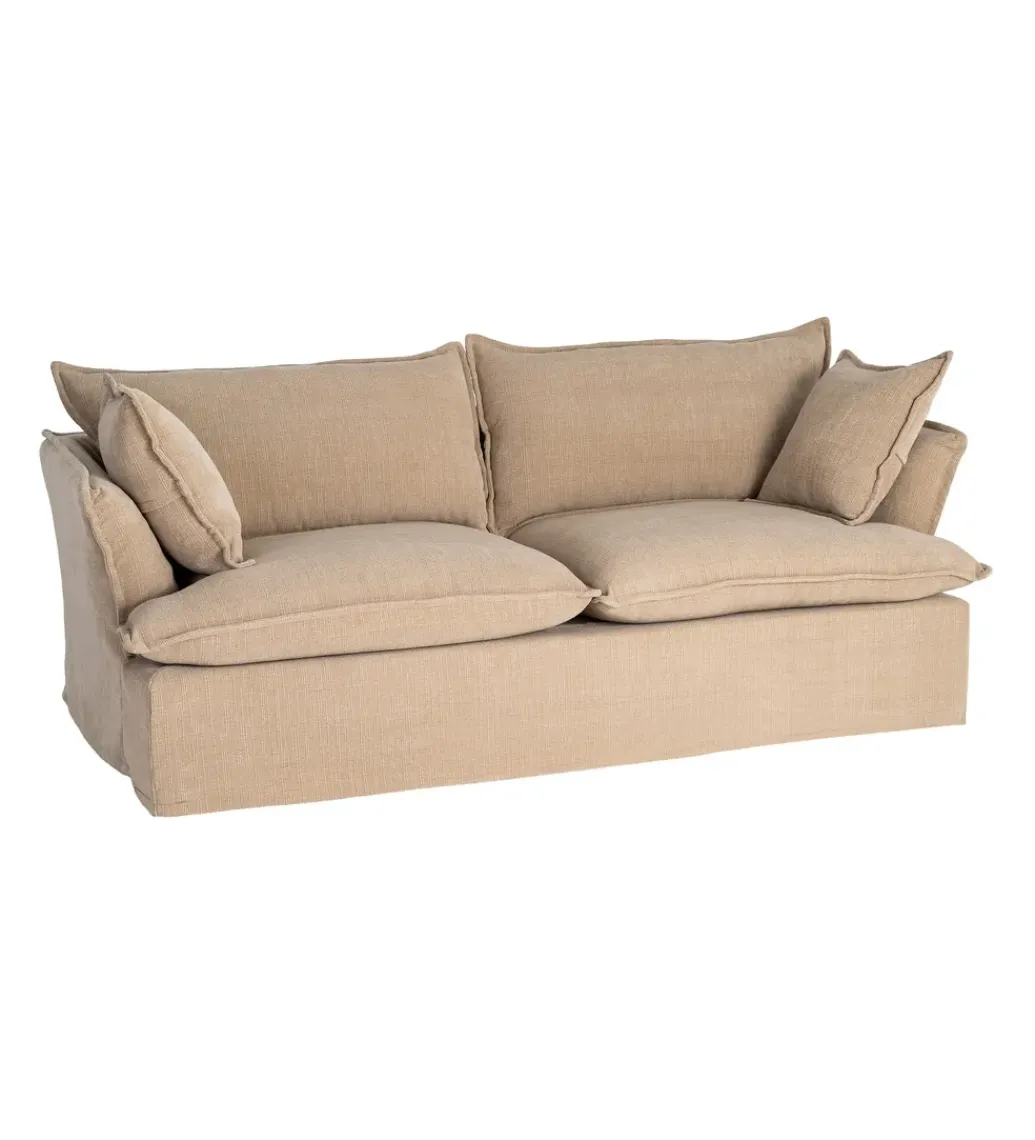 Sofa ZAPLASO 221 cm beżowa*Zona-Design Clearance