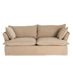 Sofa ZAPLASO 221 cm beżowa*Zona-Design Clearance