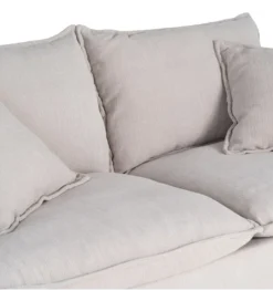 Sofa ZAPLASO 181 cm kremowa*Zona-Design Clearance