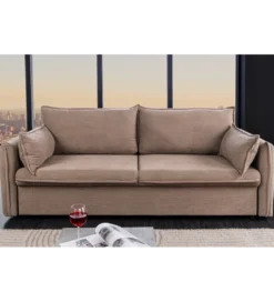 Sofa z funkcją spania APARTMENT 215 cm taupe*Invicta Interior New