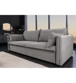 Sofa z funkcją spania APARTMENT 215 cm szara*Invicta Interior Best