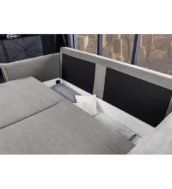 Sofa z funkcją spania APARTMENT 215 cm szara*Invicta Interior Best