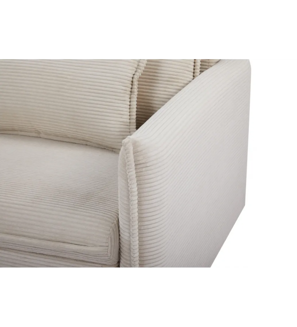Sofa z funkcją spania APARTMENT 215 cm cord beżowy*Invicta Interior Outlet