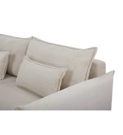 Sofa z funkcją spania APARTMENT 215 cm cord beżowy*Invicta Interior Outlet
