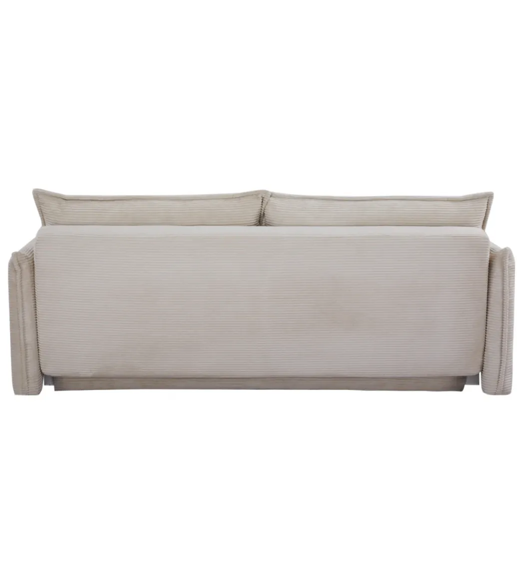 Sofa z funkcją spania APARTMENT 215 cm cord beżowy*Invicta Interior Outlet