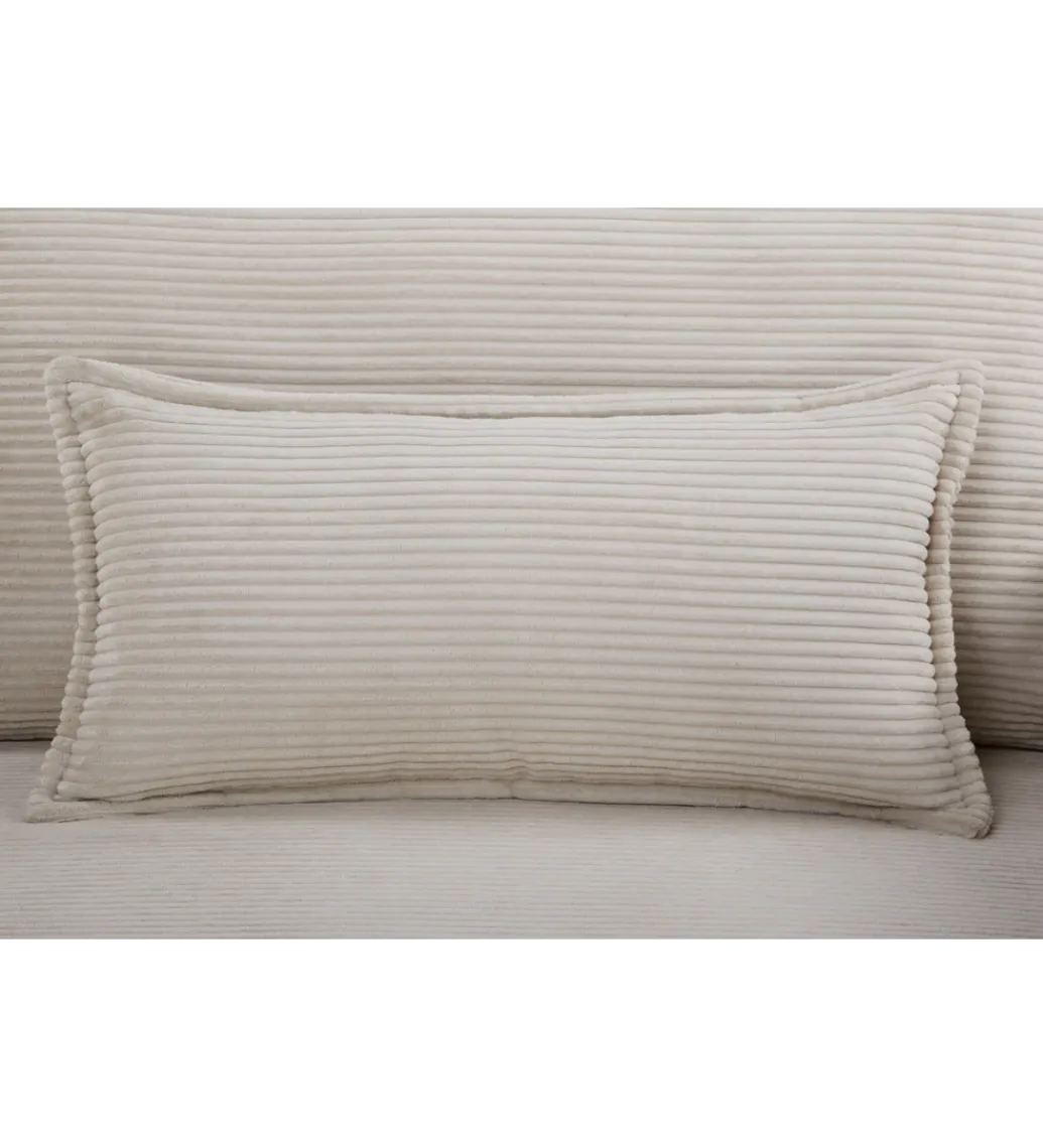 Sofa z funkcją spania APARTMENT 215 cm cord beżowy*Invicta Interior Outlet
