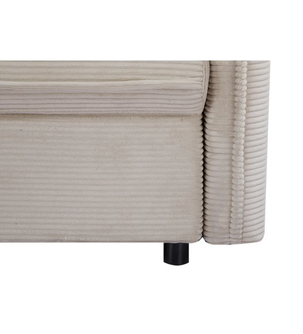 Sofa z funkcją spania APARTMENT 215 cm cord beżowy*Invicta Interior Outlet
