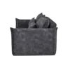 Sofa z funkcją spania APARTMENT 215 cm welur szara*Invicta Interior Best