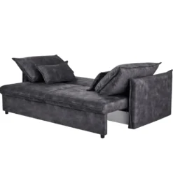 Sofa z funkcją spania APARTMENT 215 cm welur szara*Invicta Interior Best
