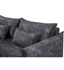 Sofa z funkcją spania APARTMENT 215 cm welur szara*Invicta Interior Best