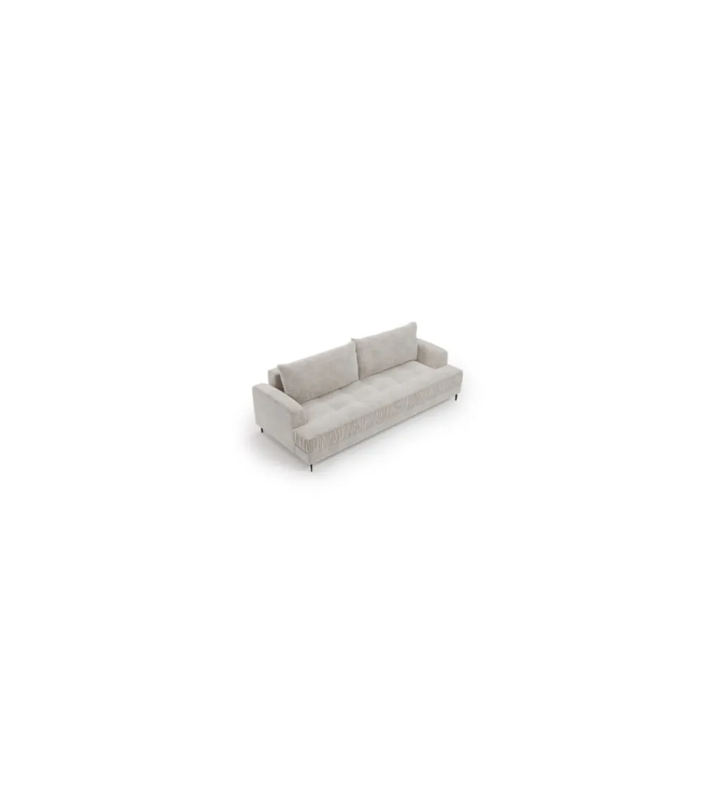 Sofa z funkcją spania PARIS 222 cm taupe/szary*Comforteo Hot