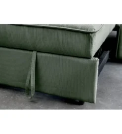 Sofa z funkcją spania SMART 180 cm cord zielony*Invicta Interior - przedsprzedaż Online