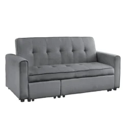 Sofa z funkcją spania SMART 180 cm cord szary*Invicta Interior - przedsprzedaż Discount