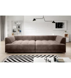 Sofa z funkcją spannia Big SofaTiga 302 cm z elektrycznie wysuwanym siedziskiem*Wersal Best