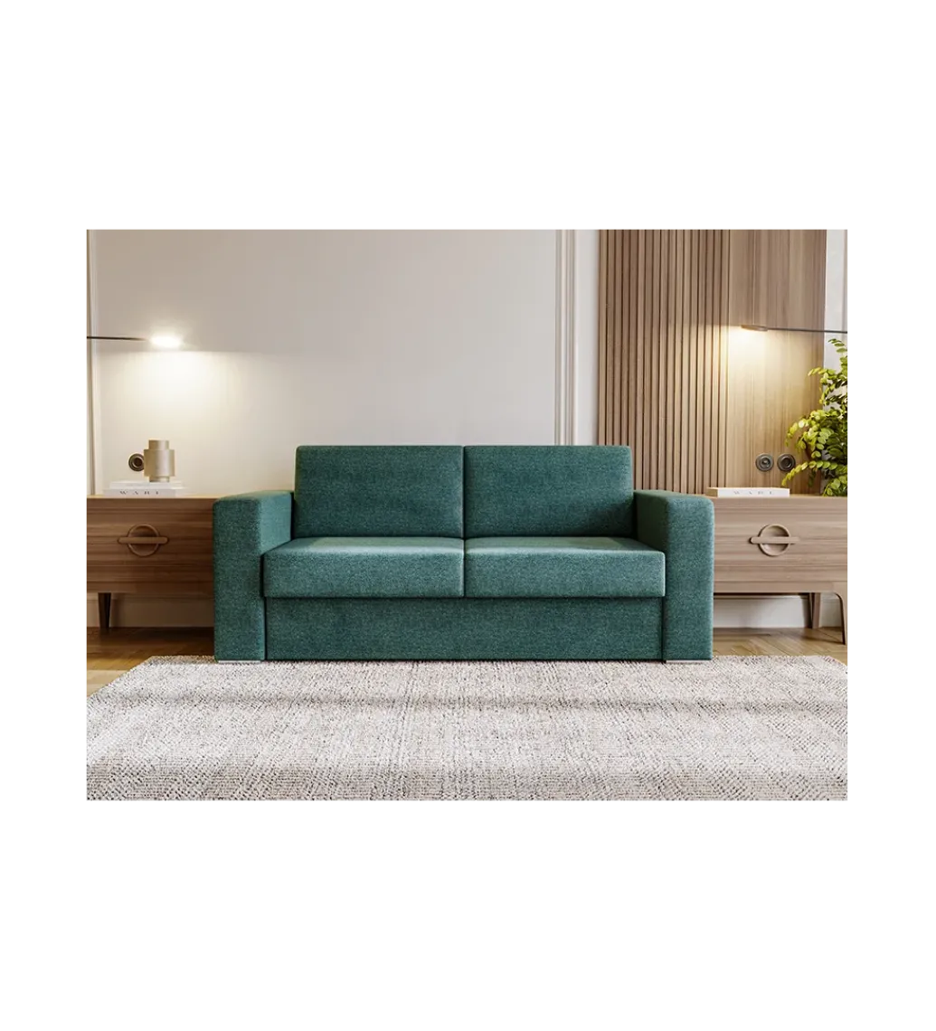 Sofa z włoskim stelażem SOUL 185 cm z funkcją spania i pojemnikiem na pościel*Meblepolak