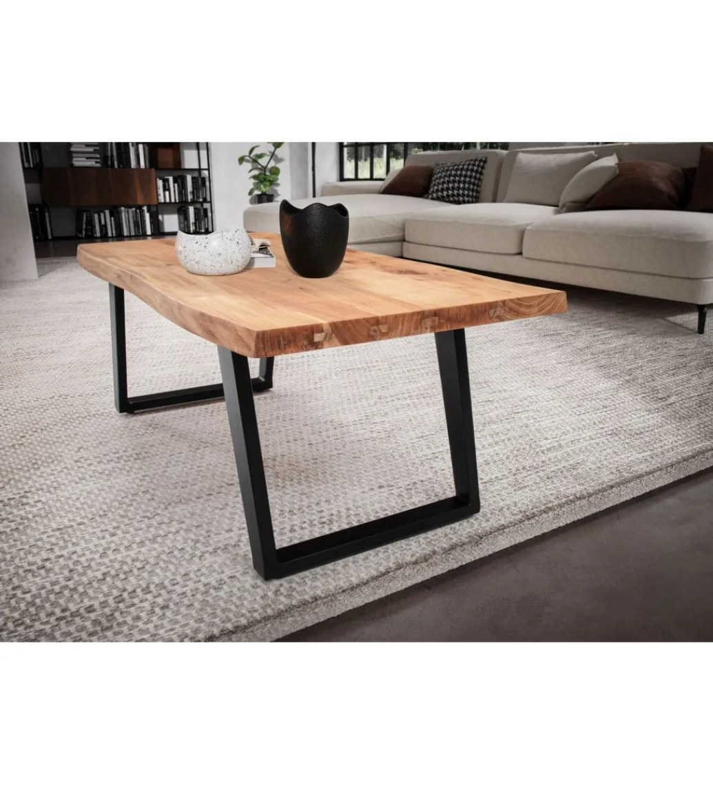 Solik kawowy FRIGI 120 cm drewno akacja*WOHNLING, GERMANY Online