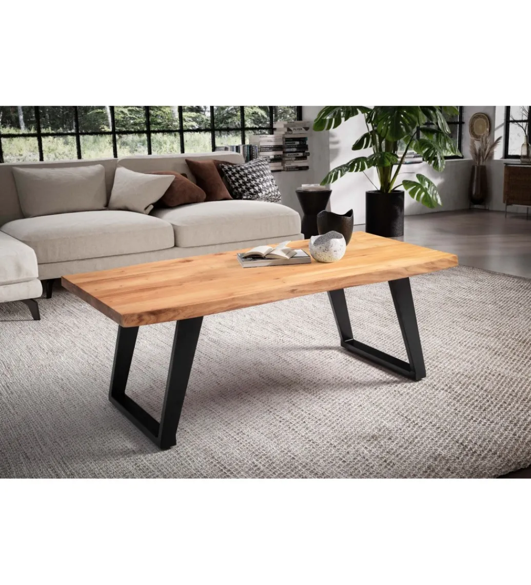 Solik kawowy FRIGI 120 cm drewno akacja*WOHNLING, GERMANY Online
