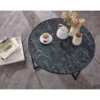 Solik kawowy NIOZOS 80 cm w optyce czarnego marmuru*WOHNLING, GERMANY Best