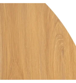 Stół AGARA 100 cm czarny naturalny blat*Zona-Design New