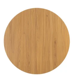 Stół AGARA 100 cm czarny naturalny blat*Zona-Design New