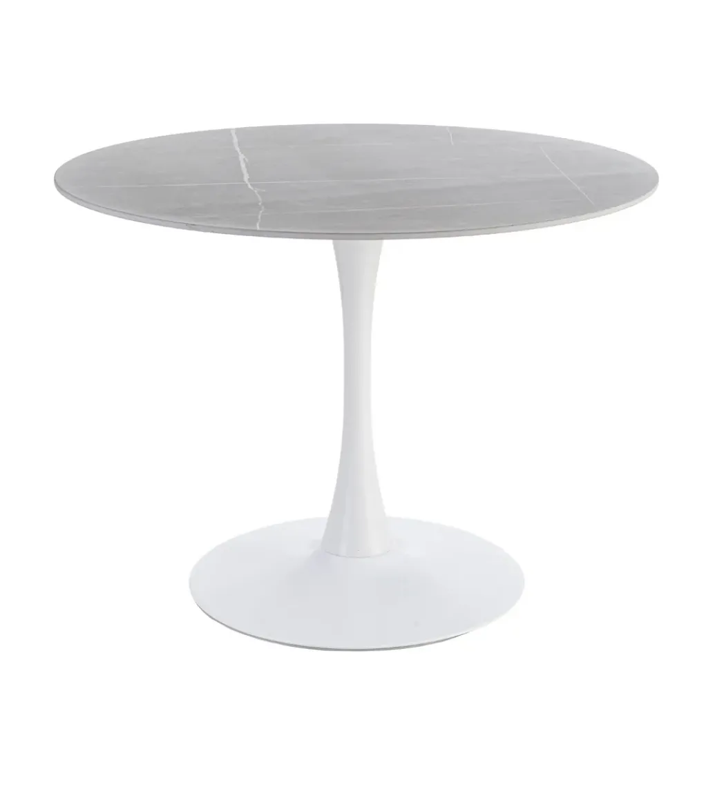 Stół AGAT 100 cm biały szary blat*Zona-Design