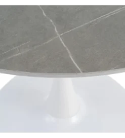 Stół AGAT 100 cm biały szary blat*Zona-Design