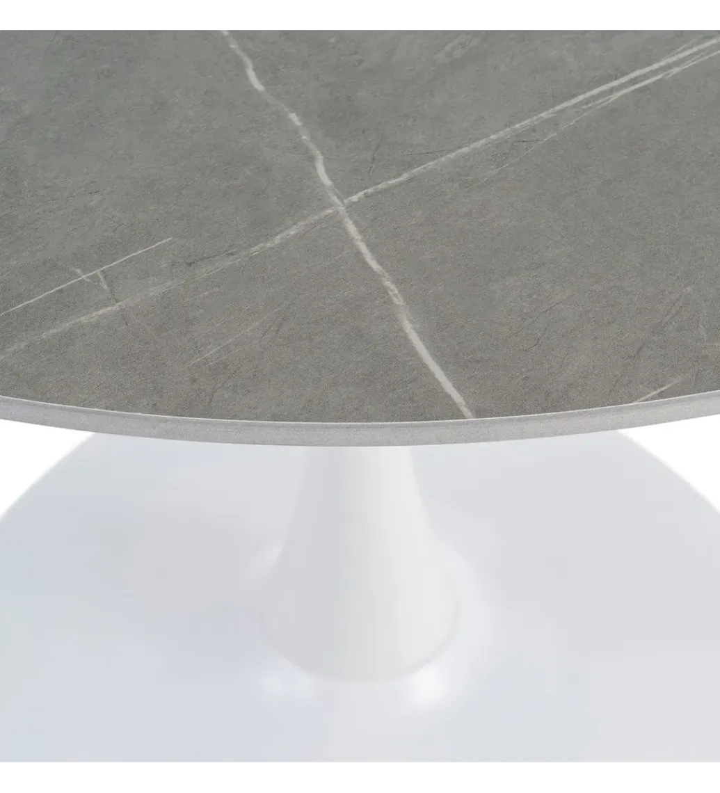 Stół AGAT 100 cm biały szary blat*Zona-Design