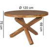 Stół ALAINS 120 cm drewno sheesham*WOHNLING, GERMANY Clearance