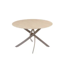 Stół ALPINE 120 cm ceramika w optyce trawertynu*Invicta Interior Clearance