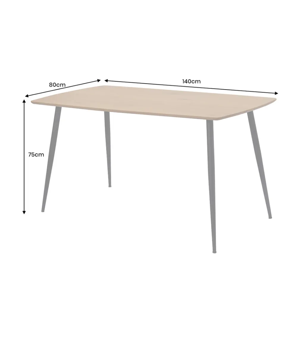 Stół APARTMENT 140 cm naturalny*Invicta Interior Outlet