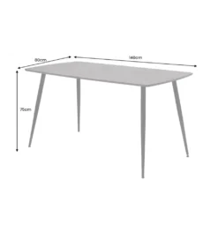 Stół APARTMENT 140 cm szary*Invicta Interior New