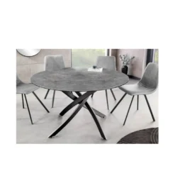 Stół ARKANSAS 120 cm ceramika antracytowy*Invicta Interior Sale
