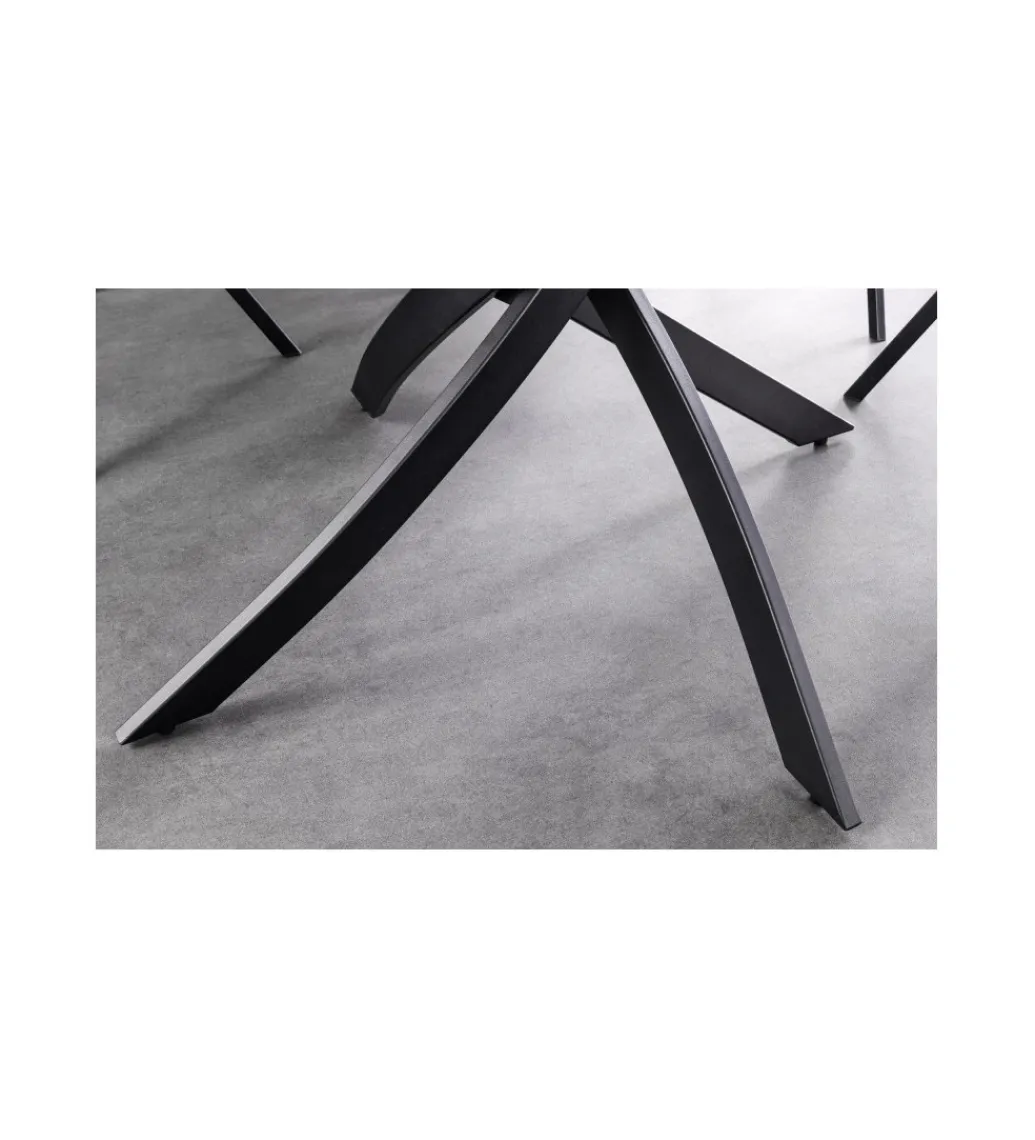 Stół ARKANSAS 120 cm ceramika w optyce białego marmuru*Invicta Interior Outlet
