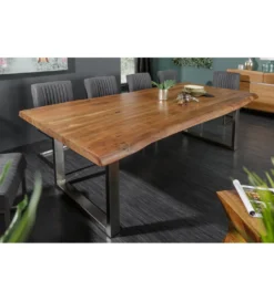 Stół ARKTYKA Mammut 200 cm drewno akacja honey*Invicta Interior