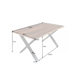 Stół ARKTYKA Mammut X 160 cm drewno akacja*Invicta Interior