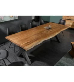 Stół ARKTYKA Mammut X 240 cm drewno Akacja honey*Invicta Interior Clearance