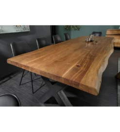 Stół ARKTYKA Mammut X 240 cm drewno Akacja honey*Invicta Interior Clearance