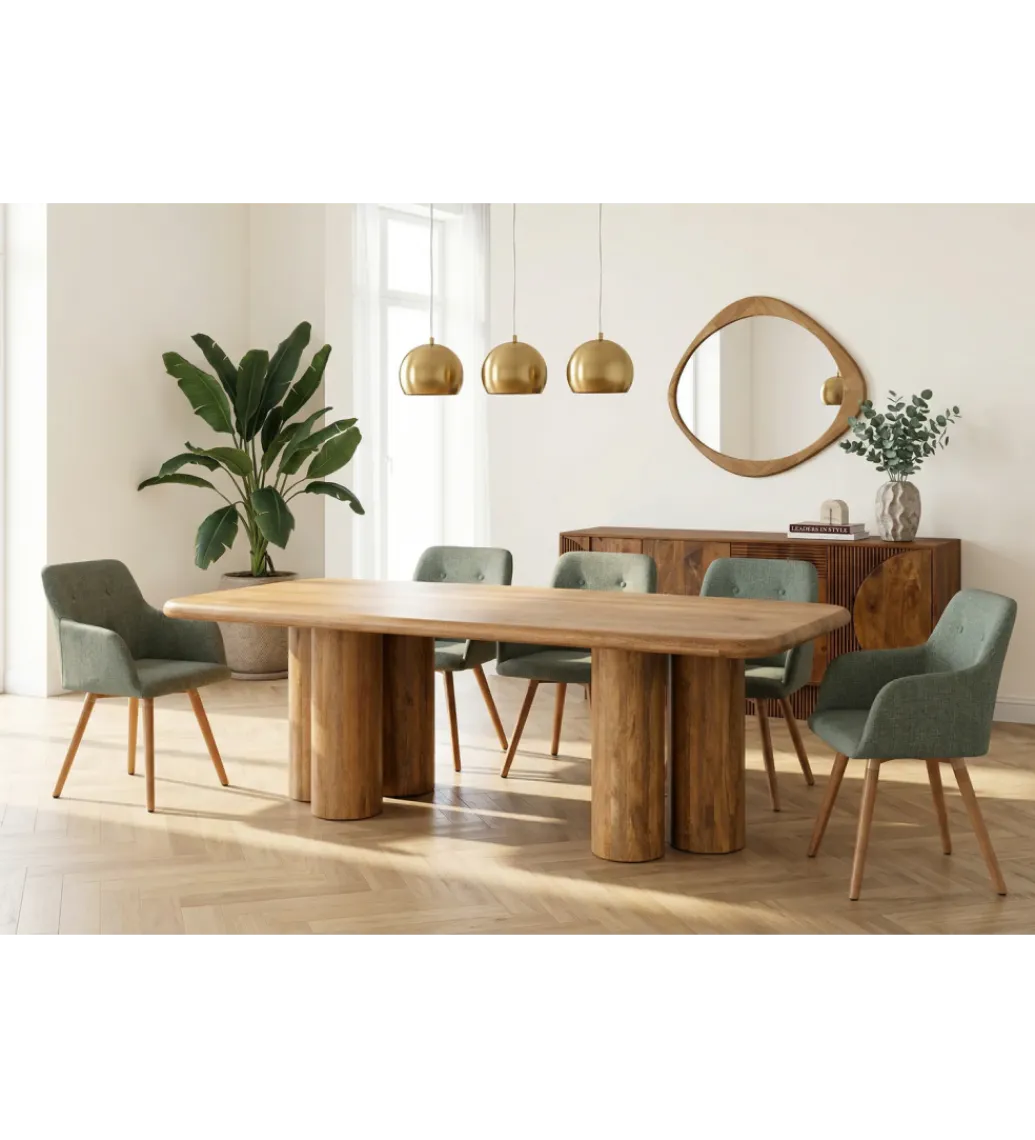 Stół ART DECO 240 cm drewno mango naturalny*Invicta Interior Online