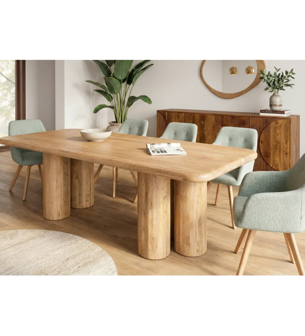 Stół ART DECO 240 cm drewno mango naturalny*Invicta Interior Online